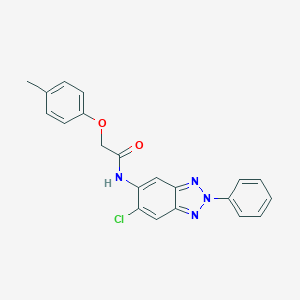 molecular formula C21H17ClN4O2 B283533 N-(6-chloro-2-phenyl-2H-benzotriazol-5-yl)-2-(4-methylphenoxy)acetamide 
