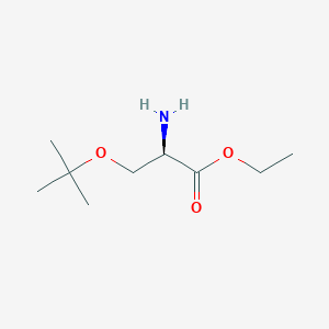 molecular formula C9H19NO3 B2835343 Ethyl (2R)-2-amino-3-[(2-methylpropan-2-yl)oxy]propanoate CAS No. 2159100-96-4
