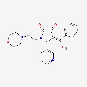 B2835349 4-benzoyl-3-hydroxy-1-(2-morpholinoethyl)-5-(pyridin-3-yl)-1H-pyrrol-2(5H)-one CAS No. 380864-82-4