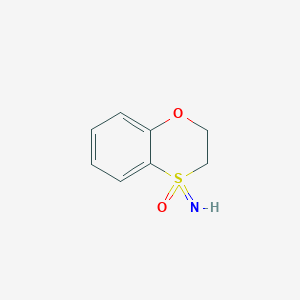 molecular formula C8H9NO2S B2835359 4-Imino-2,3-dihydro-1,4lambda6-benzoxathiin-4-one CAS No. 2172565-28-3
