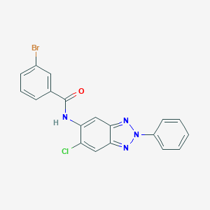 molecular formula C19H12BrClN4O B283536 3-bromo-N-(6-chloro-2-phenyl-2H-benzotriazol-5-yl)benzamide 