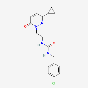 1-(4-chlorobenzyl)-3-(2-(3-cyclopropyl-6-oxopyridazin-1(6H)-yl)ethyl)urea