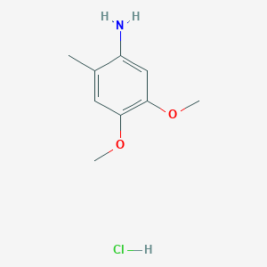molecular formula C9H14ClNO2 B2835373 4,5-Dimethoxy-2-methylaniline hydrochloride CAS No. 1049753-79-8; 41864-45-3