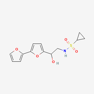 N-[2-[5-(Furan-2-yl)furan-2-yl]-2-hydroxyethyl]cyclopropanesulfonamide