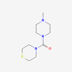 molecular formula C10H19N3OS B2835397 4-(4-Methylpiperazine-1-carbonyl)thiomorpholine CAS No. 2097891-53-5