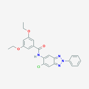 molecular formula C23H21ClN4O3 B283541 N-(6-chloro-2-phenyl-2H-benzotriazol-5-yl)-3,5-diethoxybenzamide 
