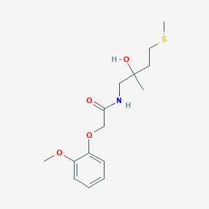 molecular formula C15H23NO4S B2835411 N-(2-羟基-2-甲基-4-(甲硫基)丁基)-2-(2-甲氧基苯氧基)乙酰胺 CAS No. 1396879-99-4