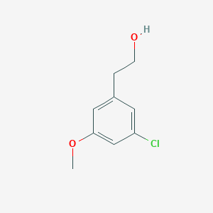 molecular formula C9H11ClO2 B2835438 2-(3-Chloro-5-methoxyphenyl)ethan-1-ol CAS No. 1890856-29-7