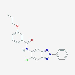 molecular formula C22H19ClN4O2 B283544 N-(6-chloro-2-phenyl-2H-benzotriazol-5-yl)-3-propoxybenzamide 