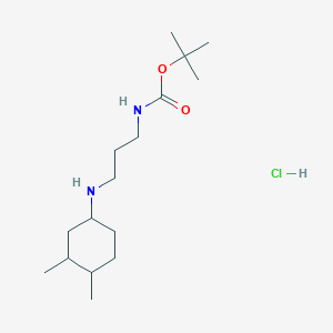 tert-butyl N-{3-[(3,4-dimethylcyclohexyl)amino]propyl}carbamate hydrochloride