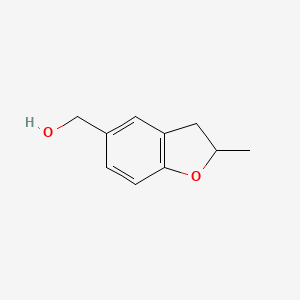 molecular formula C10H12O2 B2835441 (2-甲基-2,3-二氢-苯并呋喃-5-基)-甲醇 CAS No. 91060-96-7