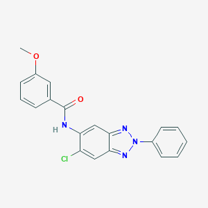 molecular formula C20H15ClN4O2 B283545 N-(6-chloro-2-phenyl-2H-1,2,3-benzotriazol-5-yl)-3-methoxybenzamide 