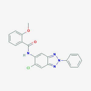 molecular formula C20H15ClN4O2 B283546 N-(6-chloro-2-phenyl-2H-benzotriazol-5-yl)-2-methoxybenzamide 