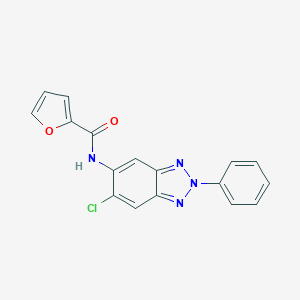 molecular formula C17H11ClN4O2 B283547 N-(6-chloro-2-phenyl-2H-benzotriazol-5-yl)furan-2-carboxamide 