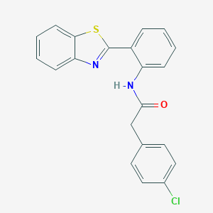 N-[2-(1,3-benzothiazol-2-yl)phenyl]-2-(4-chlorophenyl)acetamide