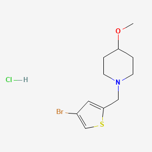 1-((4-Bromothiophen-2-yl)methyl)-4-methoxypiperidine hydrochloride