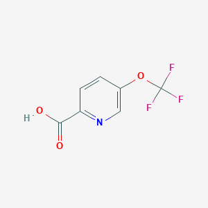 molecular formula C7H4F3NO3 B028355 5-(Trifluoromethoxy)pyridine-2-carboxylic acid CAS No. 102771-66-4