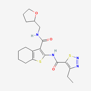molecular formula C19H24N4O3S2 B2835526 4-乙酰基-N-[4-(2,4-二甲基苯基)-1,3-噻唑-2-基]苯甲酰胺 CAS No. 899979-21-6