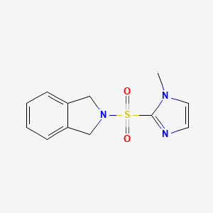 molecular formula C12H13N3O2S B2835537 2-[(1-methyl-1H-imidazol-2-yl)sulfonyl]-2,3-dihydro-1H-isoindole CAS No. 2097900-08-6