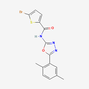 5-bromo-N-(5-(2,5-dimethylphenyl)-1,3,4-oxadiazol-2-yl)thiophene-2-carboxamide