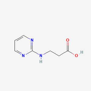 molecular formula C7H9N3O2 B2835599 3-(pyrimidin-2-ylamino)propanoic Acid CAS No. 339195-50-5