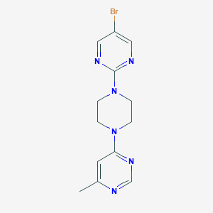 4-[4-(5-Bromopyrimidin-2-yl)piperazin-1-yl]-6-methylpyrimidine
