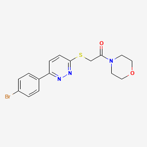 2-((6-(4-Bromophenyl)pyridazin-3-yl)thio)-1-morpholinoethanone
