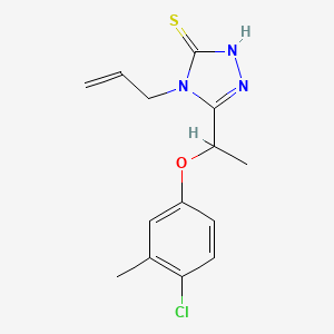 4-allyl-5-[1-(4-chloro-3-methylphenoxy)ethyl]-4H-1,2,4-triazole-3-thiol