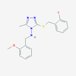 3-[(2-fluorobenzyl)sulfanyl]-N-(2-methoxybenzyl)-5-methyl-4H-1,2,4-triazol-4-amine