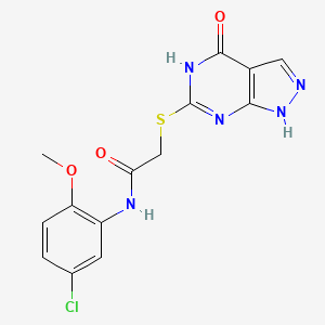 N-(5-chloro-2-methoxyphenyl)-2-((4-oxo-4,5-dihydro-1H-pyrazolo[3,4-d]pyrimidin-6-yl)thio)acetamide