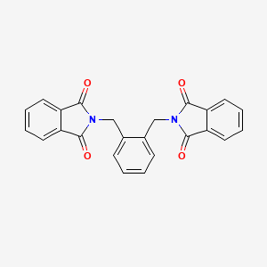 molecular formula C24H16N2O4 B2835663 1,2-双[(异喹啉-1,3-二酮-2-基)甲基]苯 CAS No. 52401-96-4