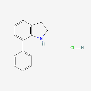 7-Phenyl-2,3-dihydro-1H-indole hydrochloride