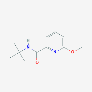 molecular formula C11H16N2O2 B2835669 N-叔丁基-6-甲氧基吡啶-2-甲酰胺 CAS No. 197007-86-6