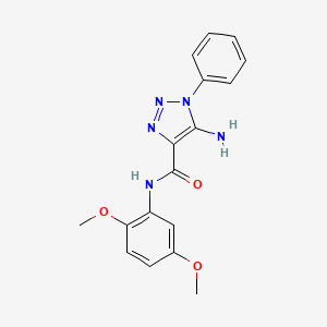 5-amino-N-(2,5-dimethoxyphenyl)-1-phenyl-1H-1,2,3-triazole-4-carboxamide