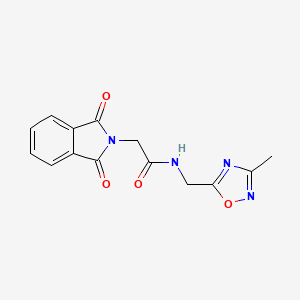 2-(1,3-dioxoisoindolin-2-yl)-N-((3-methyl-1,2,4-oxadiazol-5-yl)methyl)acetamide