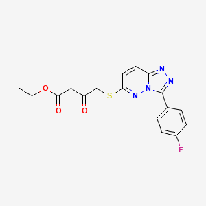 Ethyl 4-{[3-(4-fluorophenyl)[1,2,4]triazolo[4,3-b]pyridazin-6-yl]thio}-3-oxobutanoate