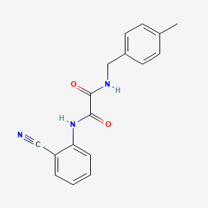 molecular formula C17H15N3O2 B2835692 N1-(2-氰基苯基)-N2-(4-甲基苯甲基)草酰胺 CAS No. 898349-40-1