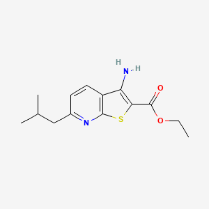 Ethyl 3-amino-6-(2-methylpropyl)thieno[2,3-b]pyridine-2-carboxylate