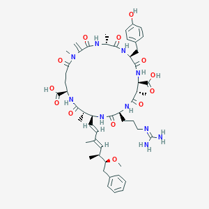 molecular formula C52H72N10O13 B028357 Microcystin YR CAS No. 101064-48-6