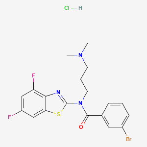 3-bromo-N-(4,6-difluorobenzo[d]thiazol-2-yl)-N-(3-(dimethylamino)propyl)benzamide hydrochloride