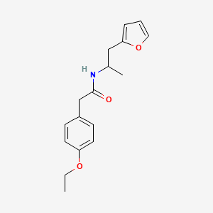 molecular formula C17H21NO3 B2835705 2-(4-ethoxyphenyl)-N-(1-(furan-2-yl)propan-2-yl)acetamide CAS No. 1235375-68-4