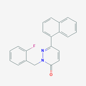 2-[(2-Fluorophenyl)methyl]-6-naphthalen-1-ylpyridazin-3-one