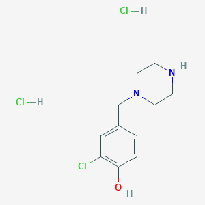 2-Chloro-4-[(piperazin-1-yl)methyl]phenol dihydrochloride