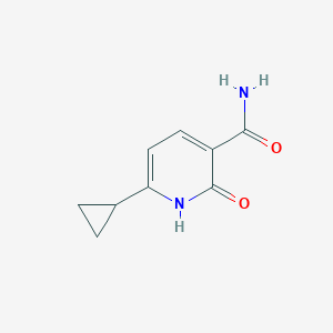 molecular formula C9H10N2O2 B2835719 6-环丙基-2-氧代-1H-吡啶-3-甲酰胺 CAS No. 1950617-91-0