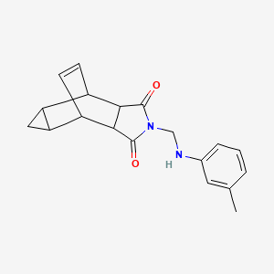 2-{[(3-methylphenyl)amino]methyl}hexahydro-4,6-ethenocyclopropa[f]isoindole-1,3(2H,3aH)-dione
