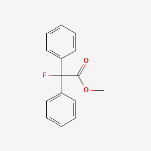 molecular formula C15H13FO2 B2835734 甲基-2-氟-2,2-二苯乙酸酯 CAS No. 309-44-4