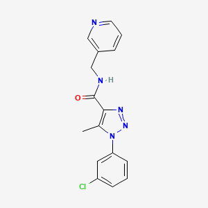 1-(3-chlorophenyl)-5-methyl-N-(pyridin-3-ylmethyl)-1H-1,2,3-triazole-4-carboxamide