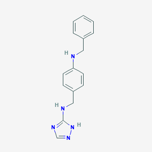 molecular formula C16H17N5 B283574 N-[4-(benzylamino)benzyl]-1H-1,2,4-triazol-5-amine 