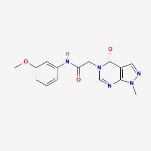 N-(3-methoxyphenyl)-2-(1-methyl-4-oxo-1,4-dihydro-5H-pyrazolo[3,4-d]pyrimidin-5-yl)acetamide