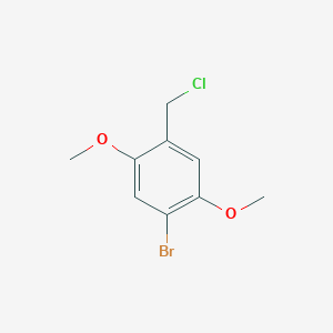molecular formula C9H10BrClO2 B2835748 1-Bromo-4-(chloromethyl)-2,5-dimethoxybenzene CAS No. 446831-24-9